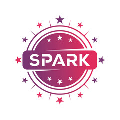 Typography Text Spark  Design Logo Inspiration.