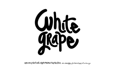 Groovy Font. Graffiti Font. Creative Hand Drawn Uppercase lowercase .Street Art Classic Lettering Fashion Designs. Cartoon vector illustration