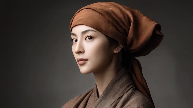 Tang Dynasty Woman's Profile Reflects Classical Beauty