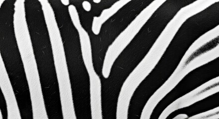Zebra Print Close-up Background Nature Inspired Textured Surface Wildlife Pattern