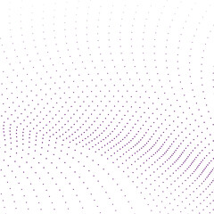 Purple Dot Wave Abstract Digital Flow Background Design