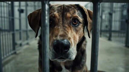 Dog longing to be reunited with companion sizzling in the background, capturing the poignant concept of emotional separation and the human desire for connection, perfect for use as a powerful.