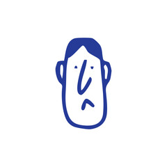 doodle face character