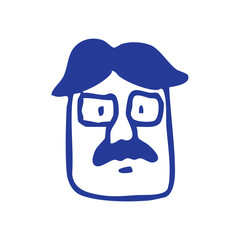 doodle face character