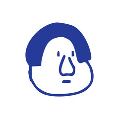 doodle face character