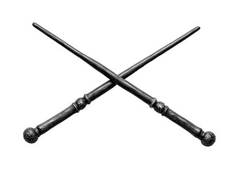 Crossed wands; dark magic