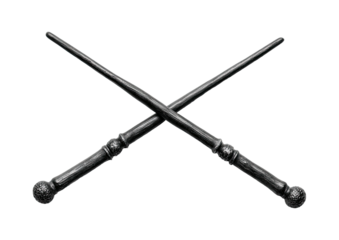 Crossed wands; dark magic