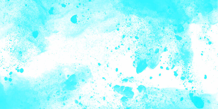 Light blue watercolour paper texture grunge paint. background. blue and white watercolor paint splash or blotch. Freeze motion of drop splash. Artwork for creative banner, card, template design vector