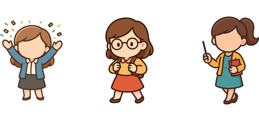 female teacher celebrating student success