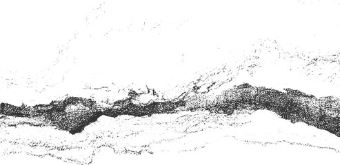 Black and white abstract textured background with rough organic shapes and granular detail vector