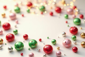 Colorful Christmas Baubles