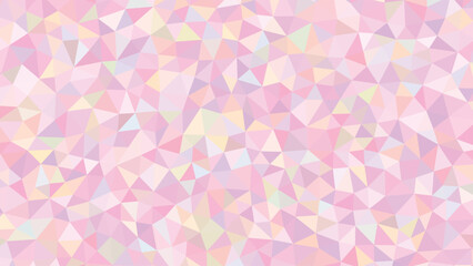 Fototapeta premium Soft pastel low poly geometric pattern with pink yellow and blue triangles abstract background