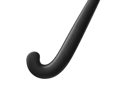 Modern Black Field Hockey Stick, isolated on transparent background