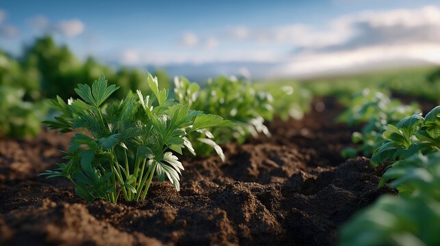 IoT sensor network transmitting real-time soil moisture data into AI dashboard, emotion of precision visible, representing smart farming, environmental analytics, and precision agriculture