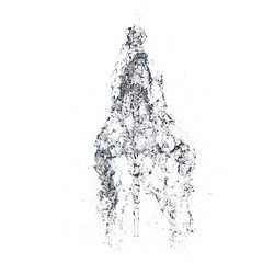 Fountain isolated transparent background 3d rendering PNG