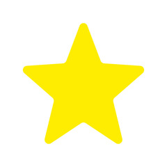 golden star isolated on white