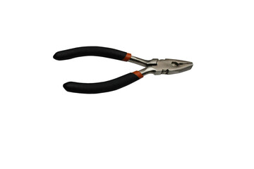 A pair of pliers with orange handles