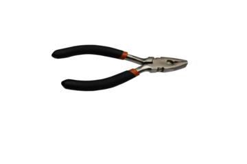 A pair of pliers with orange handles