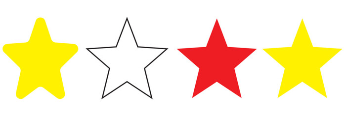 Stars set vector