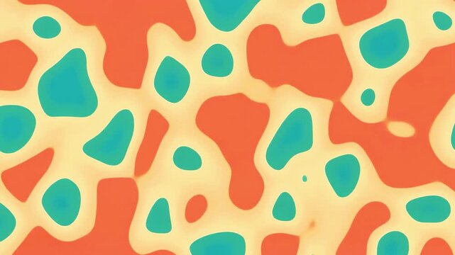 Vibrant Organic Fluid Shapes Animation, Modern Abstract Pastel Flow