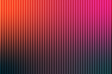 Obraz premium Neon Light Abstract Background Dynamic Vertical Stripes Orange Red Pink Magenta Gradient Vibrant Colors Technology Design Geometric Texture