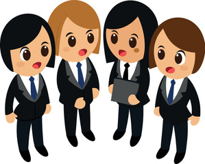 businesswoman cartoon, office lady illustration, corporate woman art, female professional vector, confident leader design, office lifestyle artwork, woman in suit cartoon, leadership business concept,