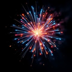 Fototapeta premium Spectacular Fireworks Display Celebration Bursting With Color and Light