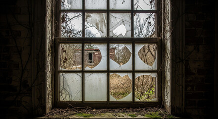 old abandoned building old situation