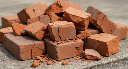 chocolate pieces on white