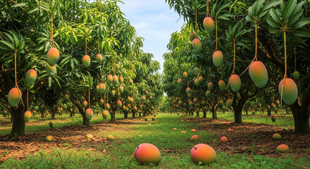 mango tree in the orchard