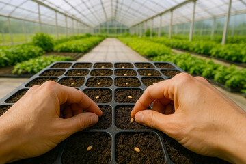 POV: Planting Seeds in Seedling Tray