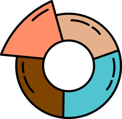 Dynamic business chart graphic for data visualization business case study brainstorm
