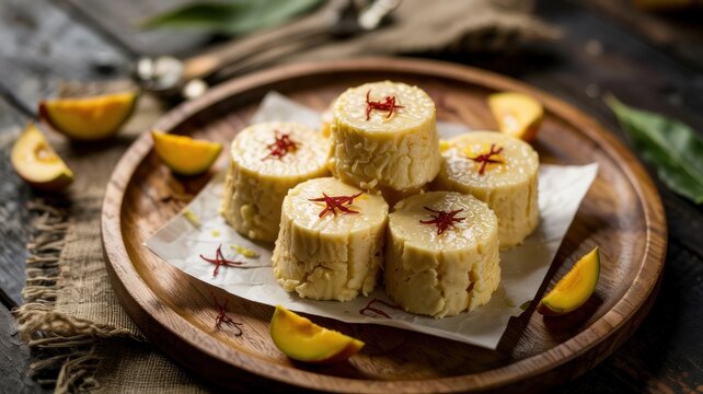 The national cuisine of Bangladesh.
"chhena" - pressed cottage cheese.