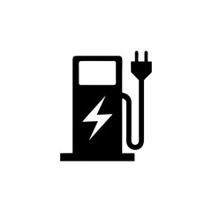 Electric vehicle charging station or point point icon vector design sign public information symbols standard ISO 7001