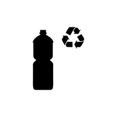Recycling plastics icon vector design sign public information symbols standard ISO 7001