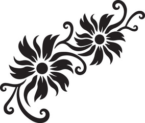 Elegant flower decorative design vector ideal for invitations, greeting cards, and stationery