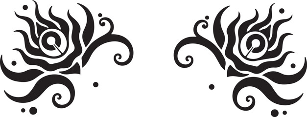Fototapeta premium Elegant flower decorative design vector ideal for invitations, greeting cards, and stationery