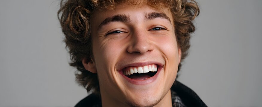 the bright smile showing real joy and lively spirit