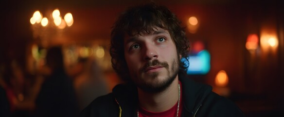 The lout acts like a tornado in a calm casual setting.