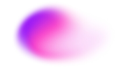 A glowing pink and purple gradient aesthetic abstract element with a noise and grainy texture isolated on a transparent background