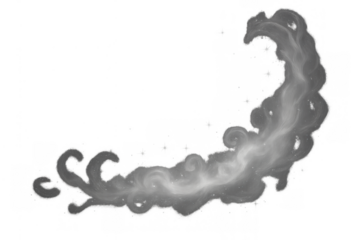 Wispy grey smoke or steam flowing with swirling transparent abstract fog effect, vapor cloud element