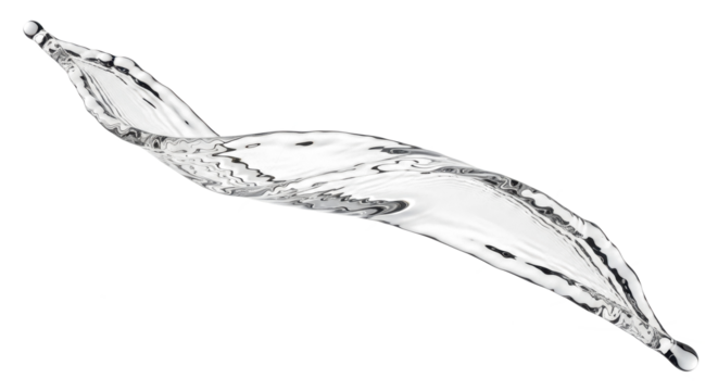 Blue water splash abstract swirling water splash creating a dynamic fluid shape