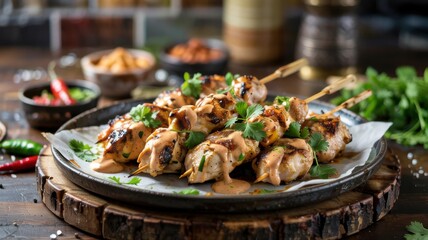 The national cuisine of Bahrain.
Tikka is a shish kebab made from marinated meat with spices.