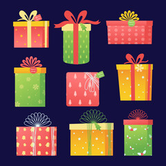 hand drawn christmas gift collection