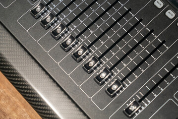 Professional Audio Mixer Control Panel