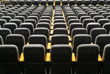 Empty Theater Seats in a Modern Venue