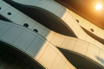 Fototapeta premium Modern Architectural Design with Curves