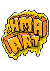 3D Yellow Orange ‘HMA ART’ Melting