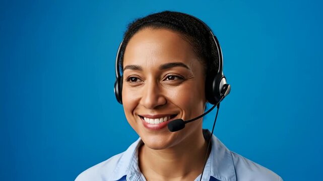 Friendly Customer Service Representative with Headset