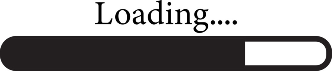 Loading Icon. loading bar, Download progress icon. Collection Loading status. Vector illustration. Uploading and downloading updating sign symbol.Collection loading status bar in different design.